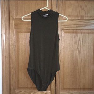 Olive green h&m bodysuit